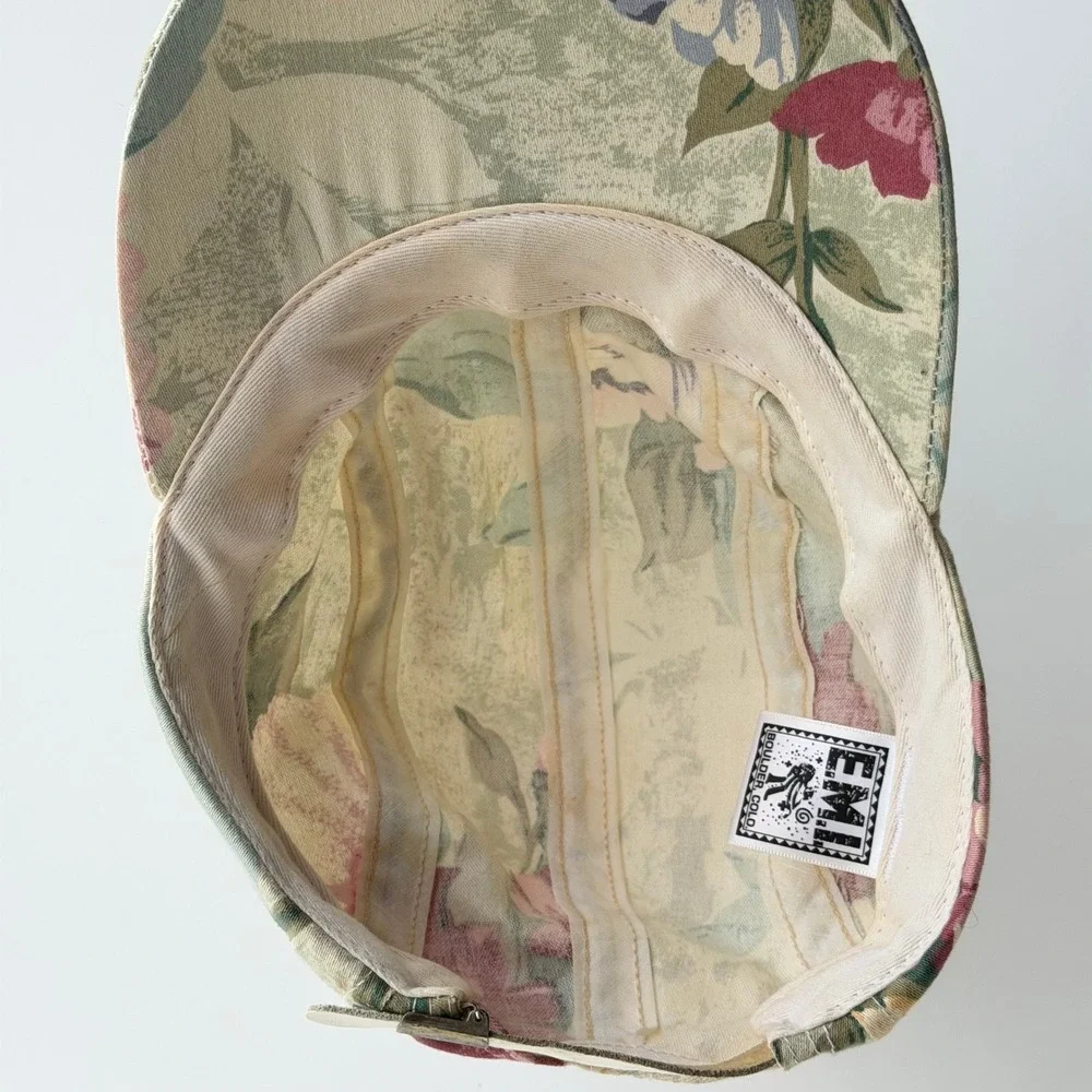 Vintage EMI Floral Panel Hat OSFA Strapback 80s Outdoor Boulder Colorado